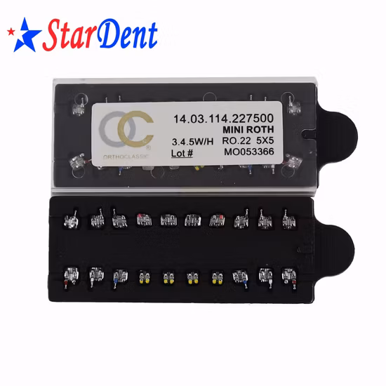 Dental Orthodontic Bracket Mini Metal Braces Roth Mbt Dentist Hospital Medical Lab Surgical Clinic Diagnostic Equipment